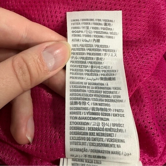 Abercrombie & Fitch Fuchsia Pink Windbreaker Jacket NWT Size Medium - Picture 15 of 16
